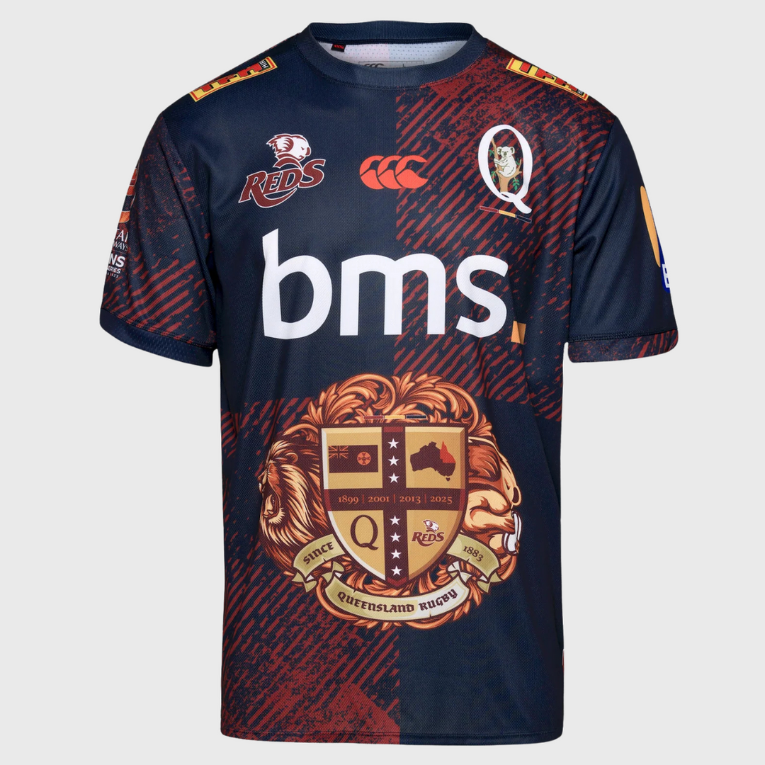 Canterbury Queensland Reds Men's British & Irish Lions Warm Up Tee - Rugbystuff.com