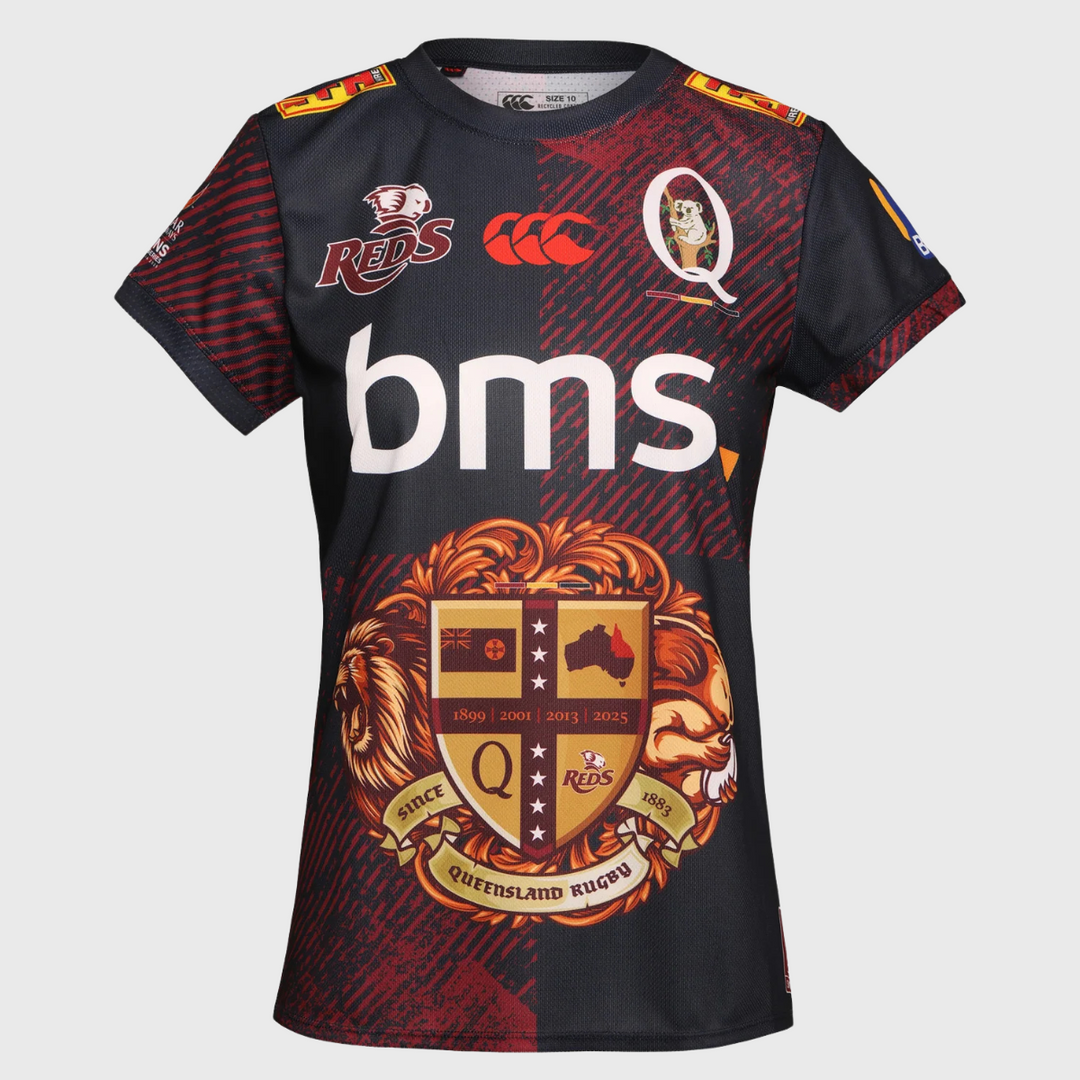 Canterbury Queensland Reds Women's British & Irish Lions Warm Up Tee - Rugbystuff.com