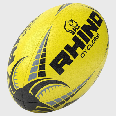 Rhino Cyclone Training Rugby Ball Fluo Yellow