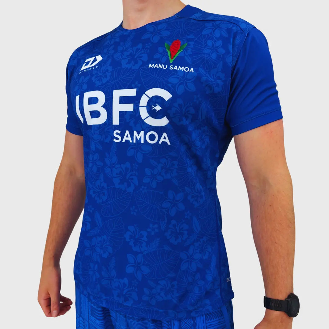 Dynasty Manu Samoa Men's Home Replica Rugby Shirt - Rugbystuff.com