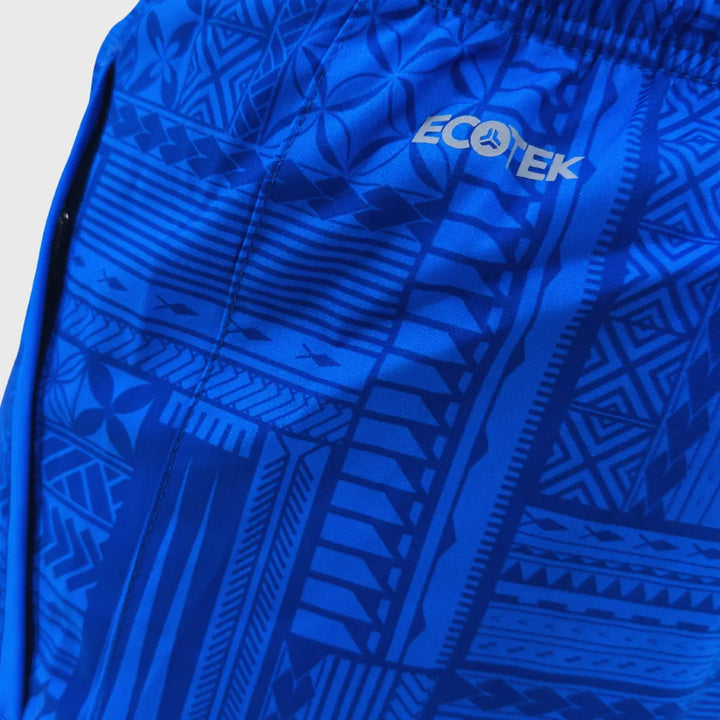 Dynasty Lakapi Samoa Men's Gym Short Blue - Rugbystuff.com