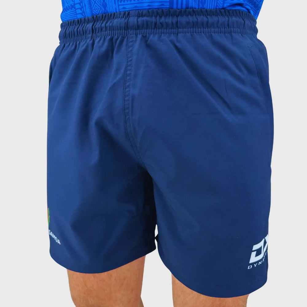 Dynasty Lakapi Samoa Men's Gym Short Navy - Rugbystuff.com
