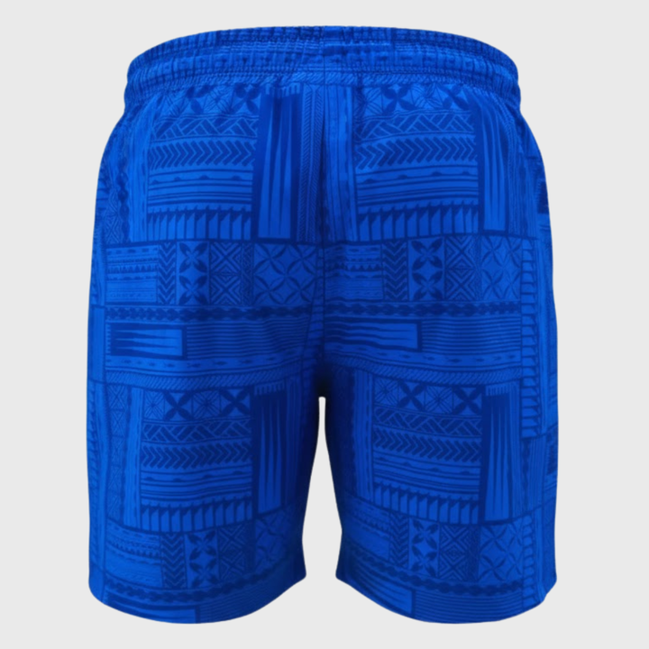 Dynasty Lakapi Samoa Men's Gym Short Blue - Rugbystuff.com