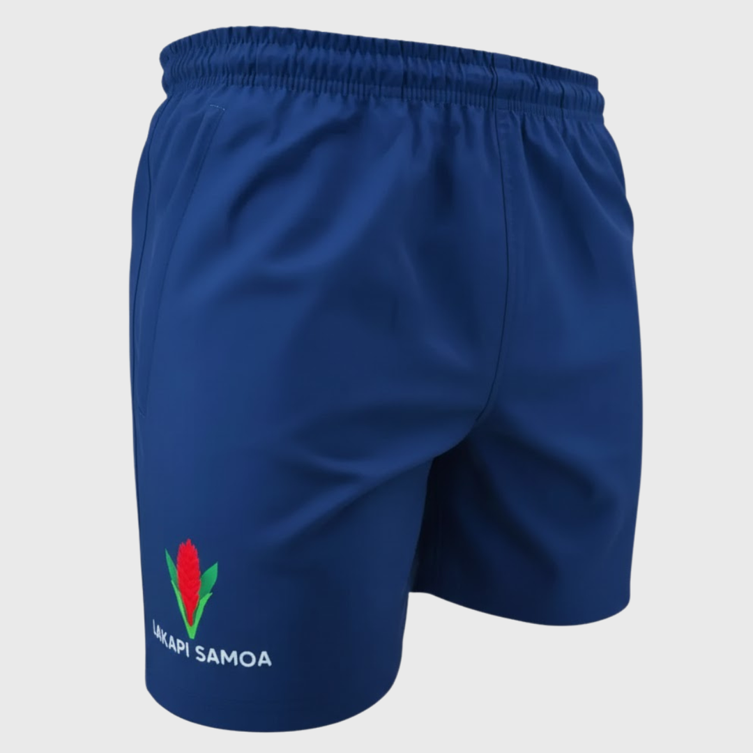 Dynasty Lakapi Samoa Men's Gym Short Navy - Rugbystuff.com