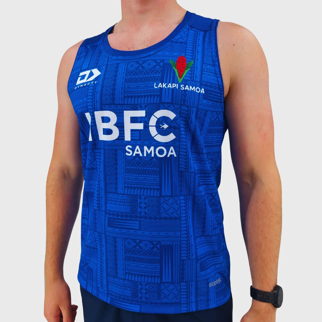 Dynasty Lakapi Samoa Men's Training Singlet - Rugbystuff.com