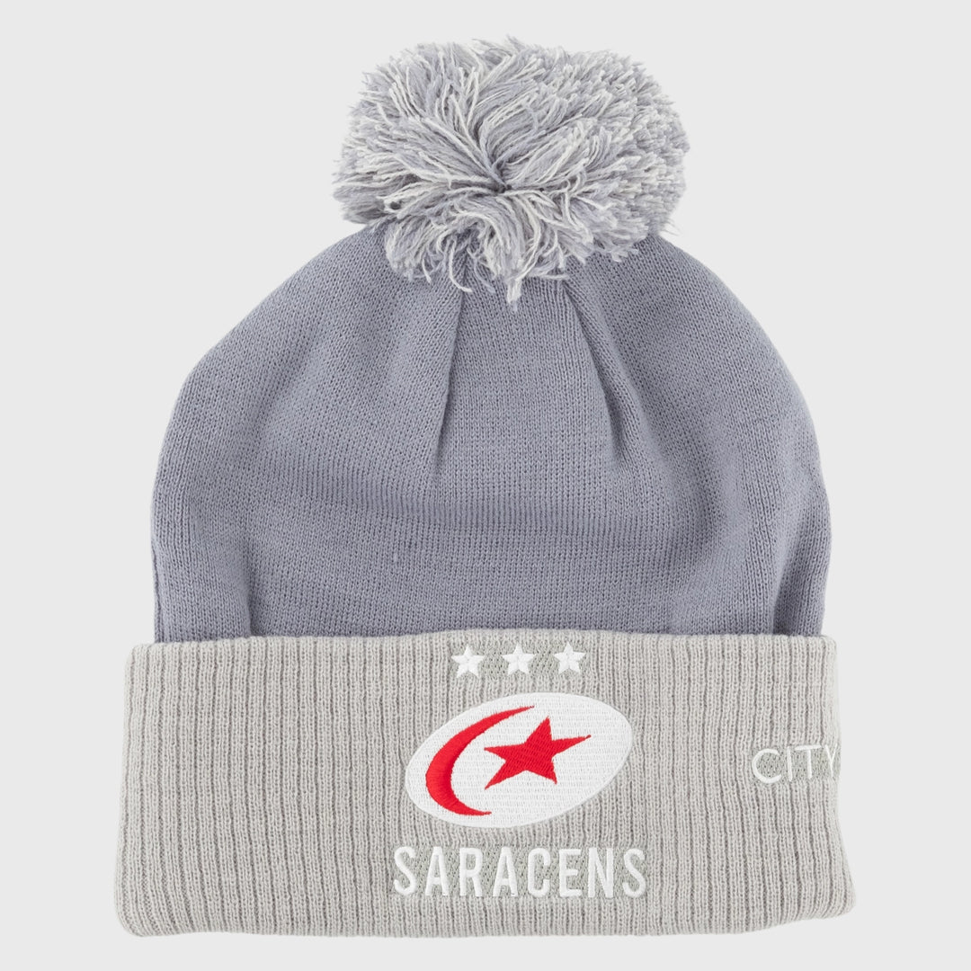 Castore Saracens Rugby Bobble Beanie Hat 2023/24 - Rugbystuff.com