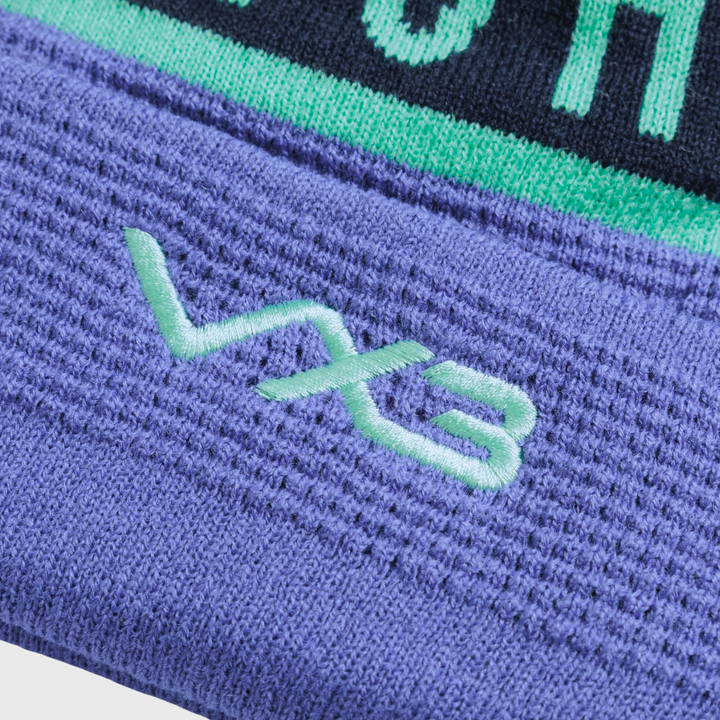 VX3 Scarlets Bobble Beanie Hat Dusted Peri/Navy 2026/27