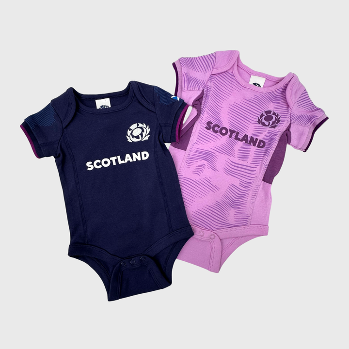 Brecrest Scotland Rugby Baby Bodysuit 2 Pack 2025/26