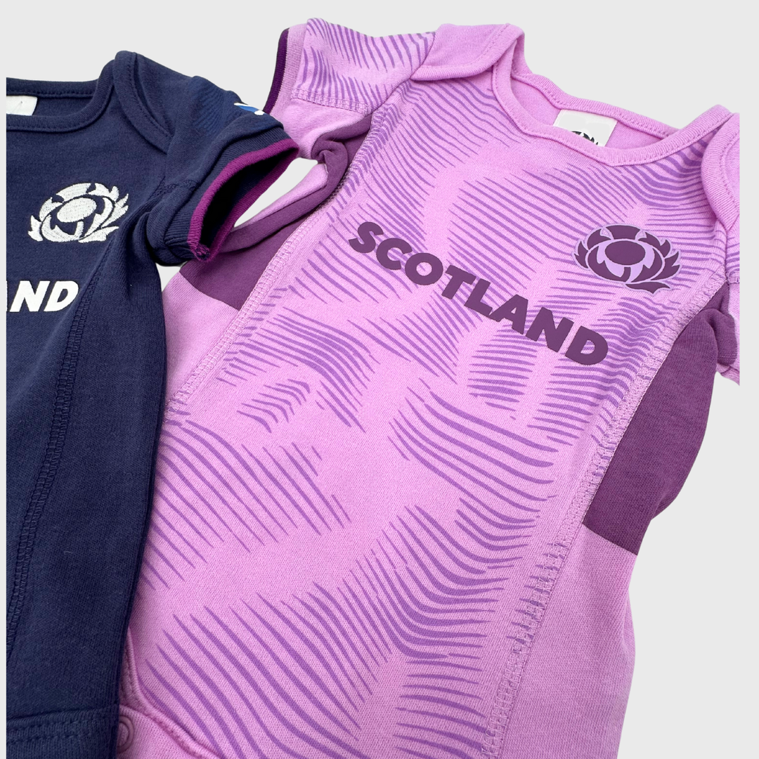 Brecrest Scotland Rugby Baby Bodysuit 2 Pack 2025/26