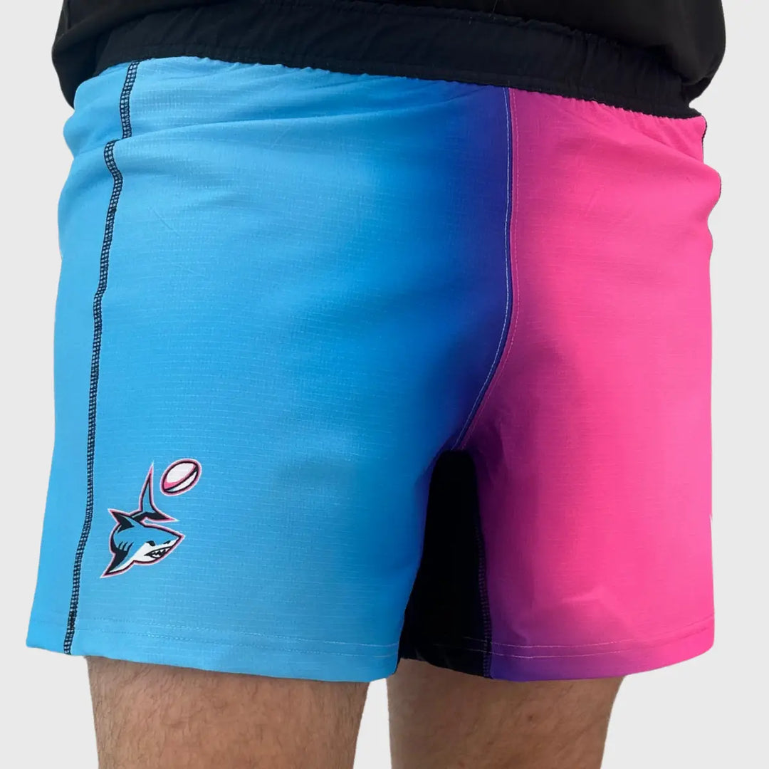 Macron Miami Sharks MLR Home Rugby Shorts 2025 - Rugbystuff.com