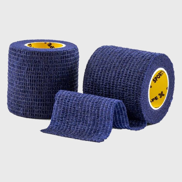 SportTape 5cm x 4.5m Sock Wrap Navy Blue - Rugbystuff.com