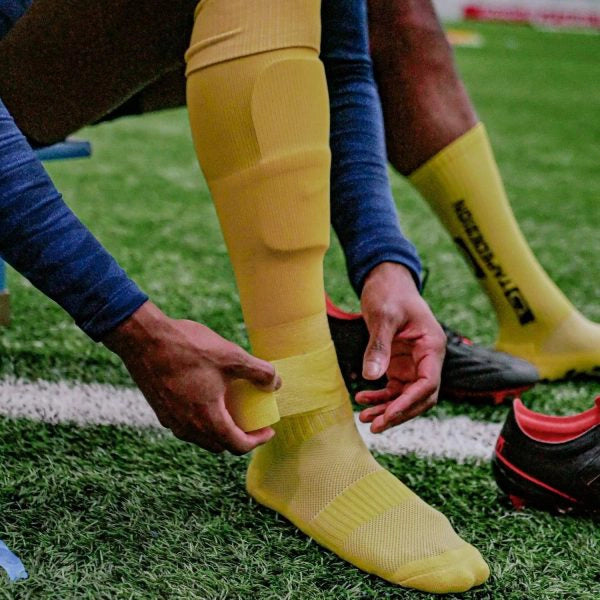 SportTape 5cm x 4.5m Sock Wrap Yellow - Rugbystuff.com