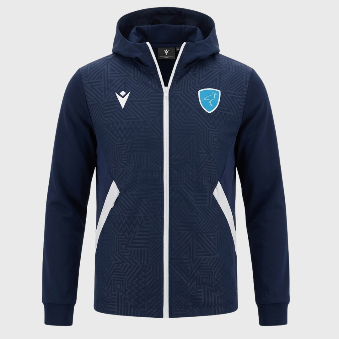 Macron Uruguay Pre-Match Full Zip Hoody 2024/25 - Rugbystuff.com