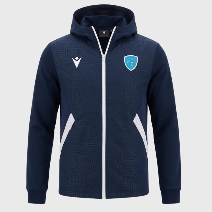 Macron Uruguay Pre-Match Full Zip Hoody 2024/25 - Rugbystuff.com