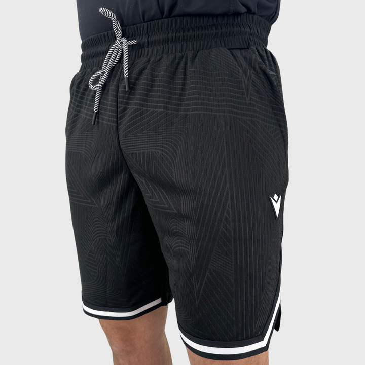Macron Wales Rugby Player Basketball Shorts Black 2025/26