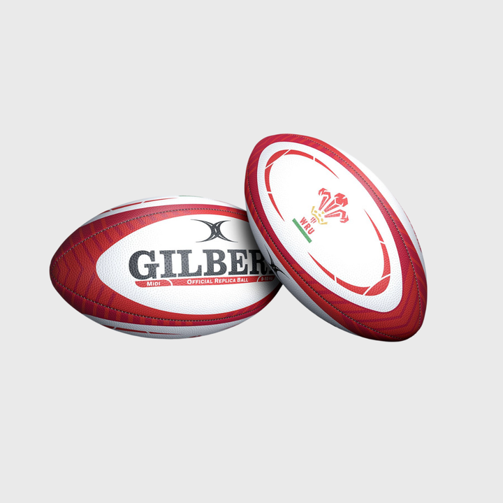 Gilbert Wales Replica Midi Rugby Ball