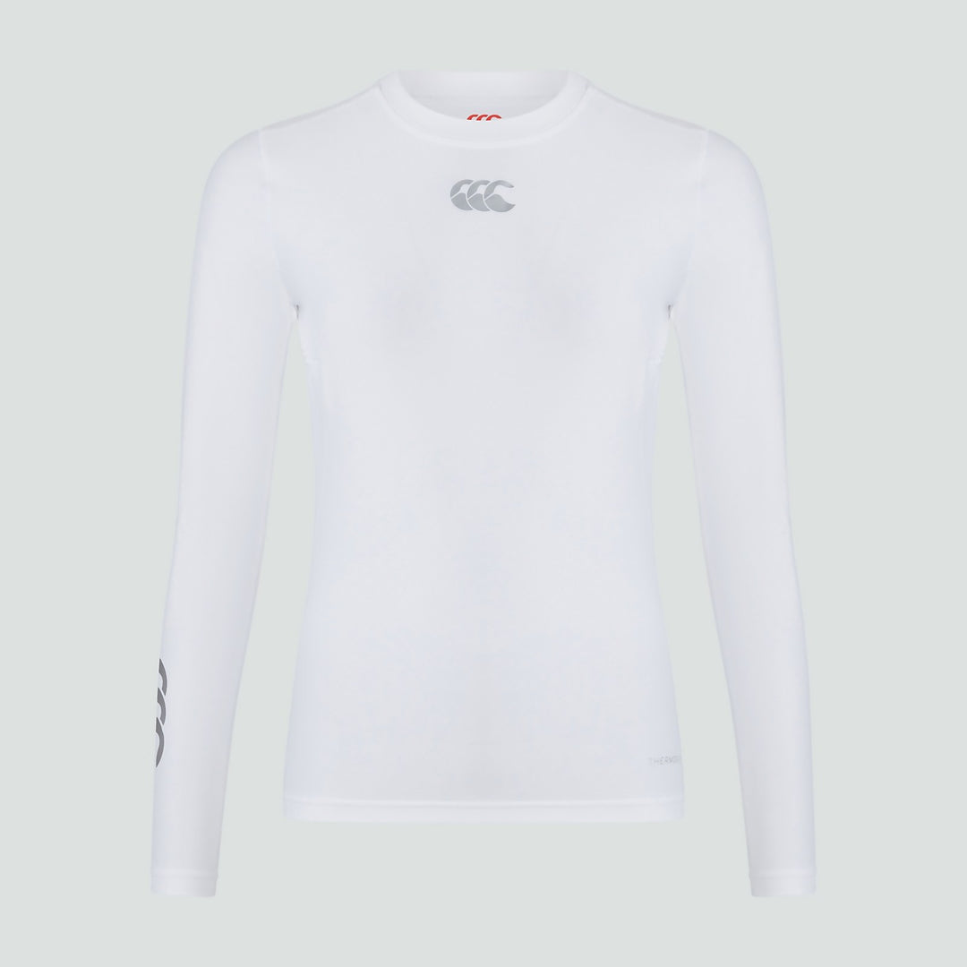 Canterbury Women's Thermoreg Baselayer Long Sleeve White - Rugbystuff.com