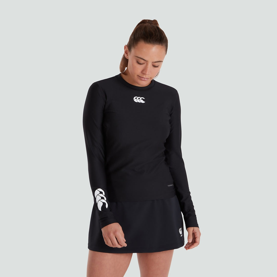 Canterbury Women's Thermoreg Baselayer Long Sleeve Black - Rugbystuff.com