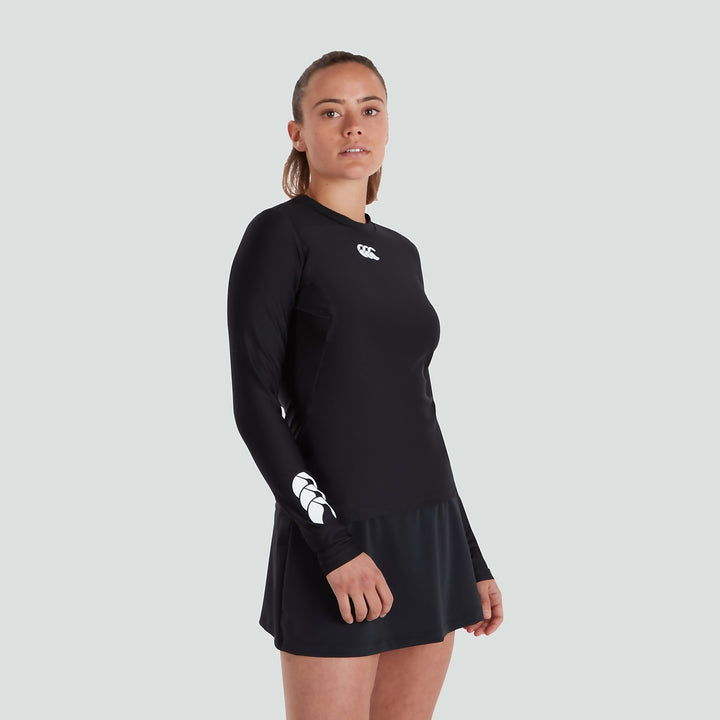 Canterbury Women's Thermoreg Baselayer Long Sleeve Black - Rugbystuff.com