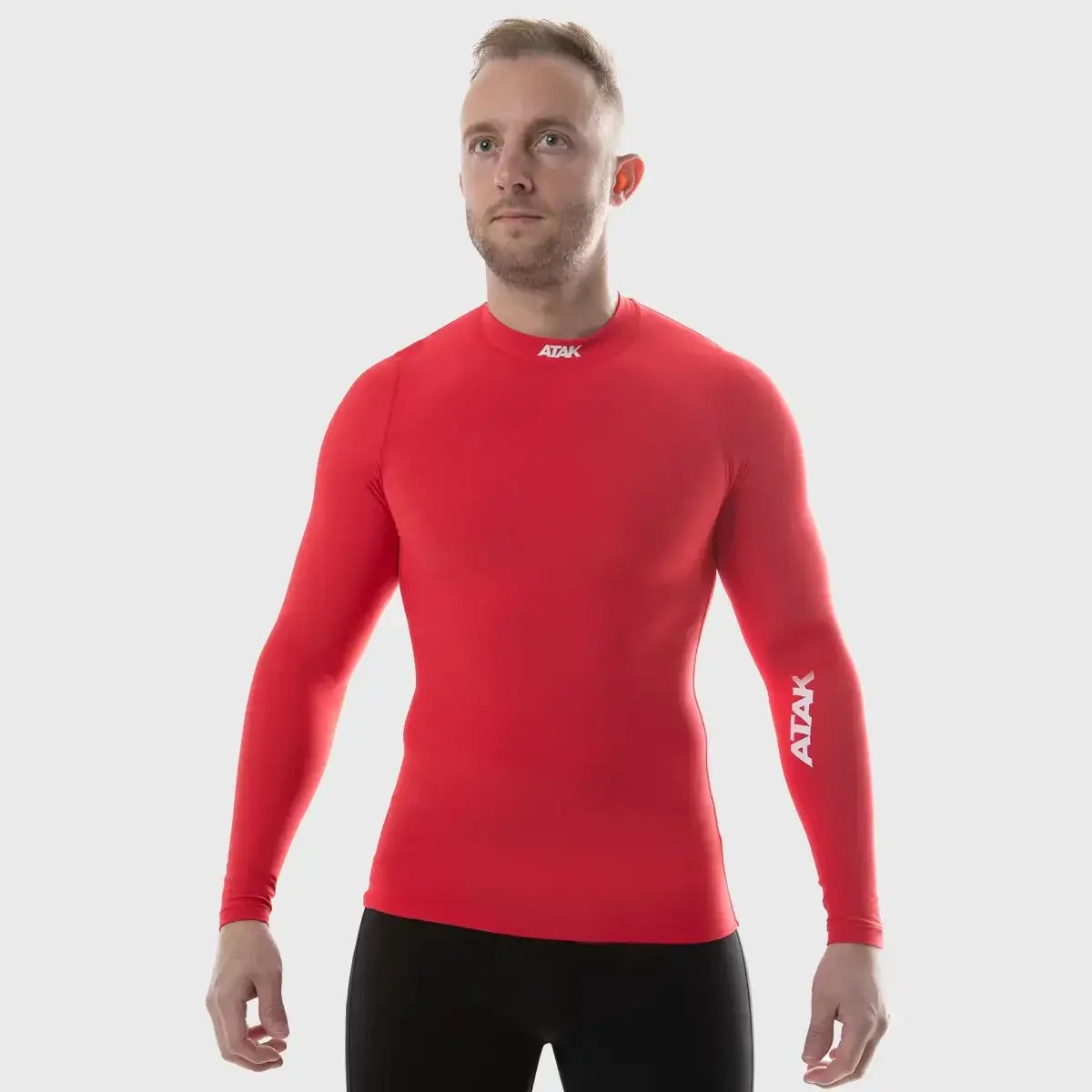 Atak Sports Unisex Long Sleeve Compression Shirt Red – Rugbystuff.com