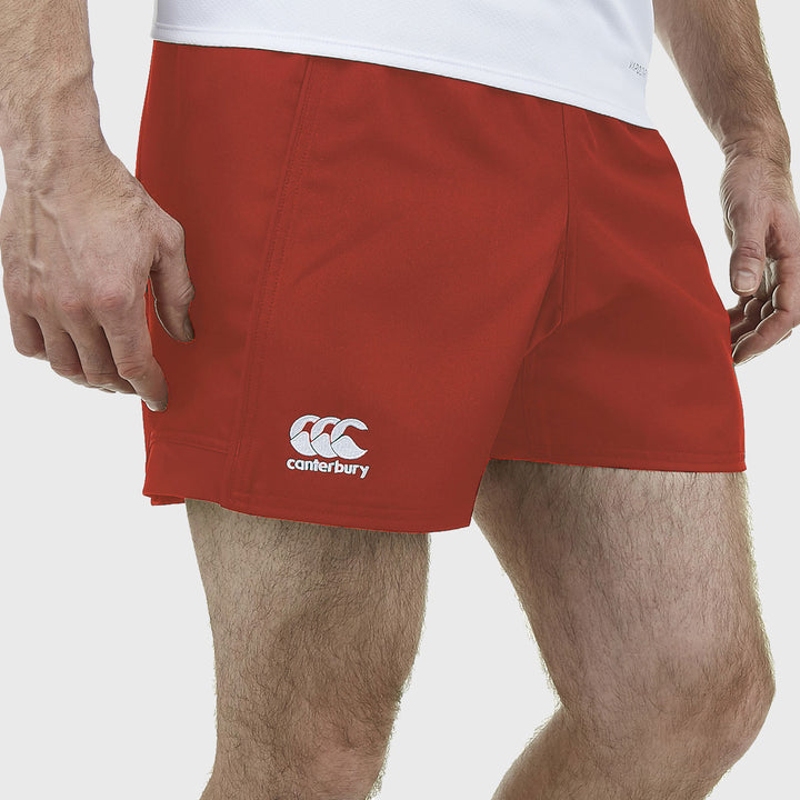 Canterbury Men's Advantage Rugby Shorts Red - Rugbystuff.com