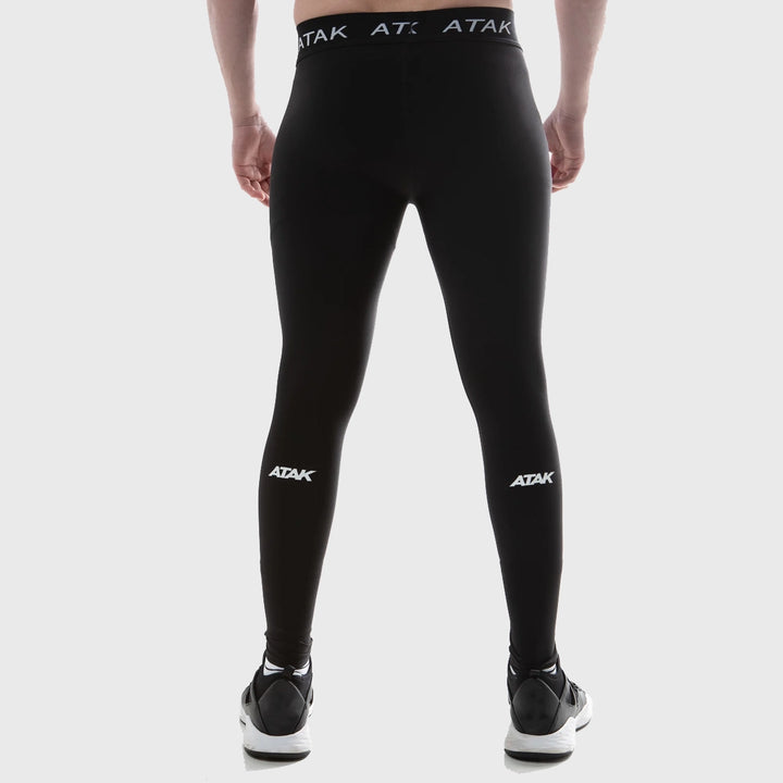 Atak Sports Men's Compression Tights Black - Rugbystuff.com