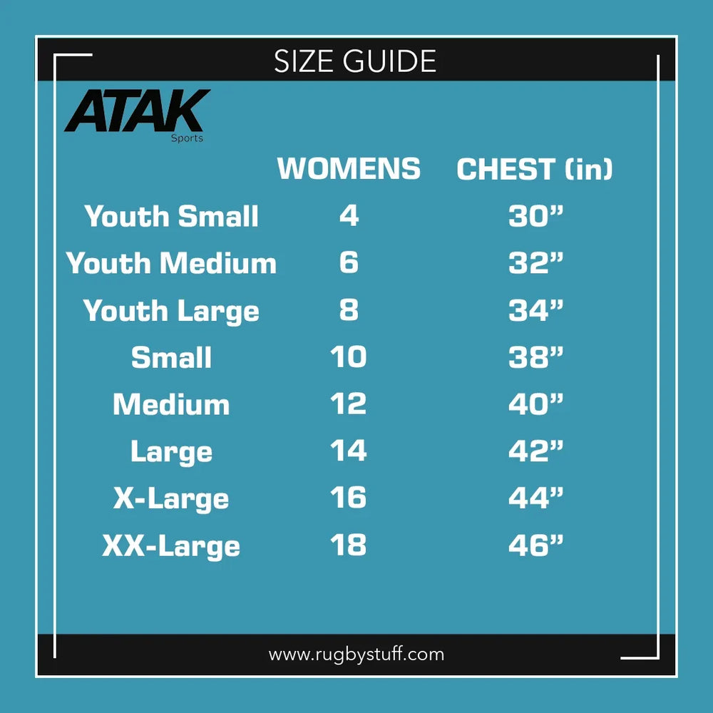 Atak Sports Kid's Long Sleeve Compression Top Royal - Rugbystuff.com