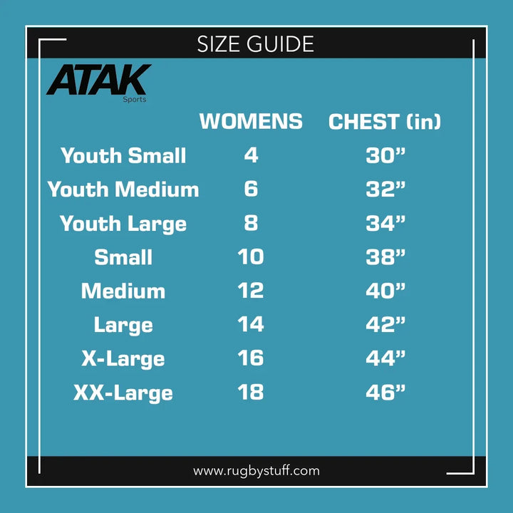 Atak Sports Unisex Long Sleeve Compression Top Red - Rugbystuff.com