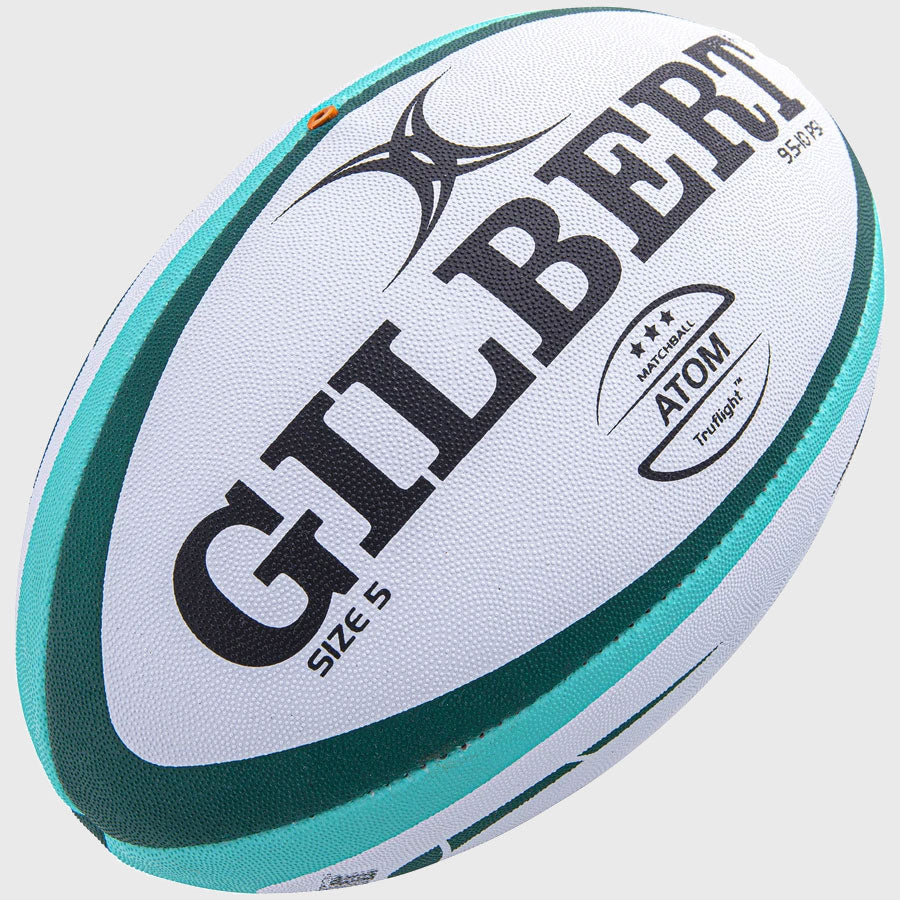 Gilbert Atom Match Ball Green - Rugbystuff.com