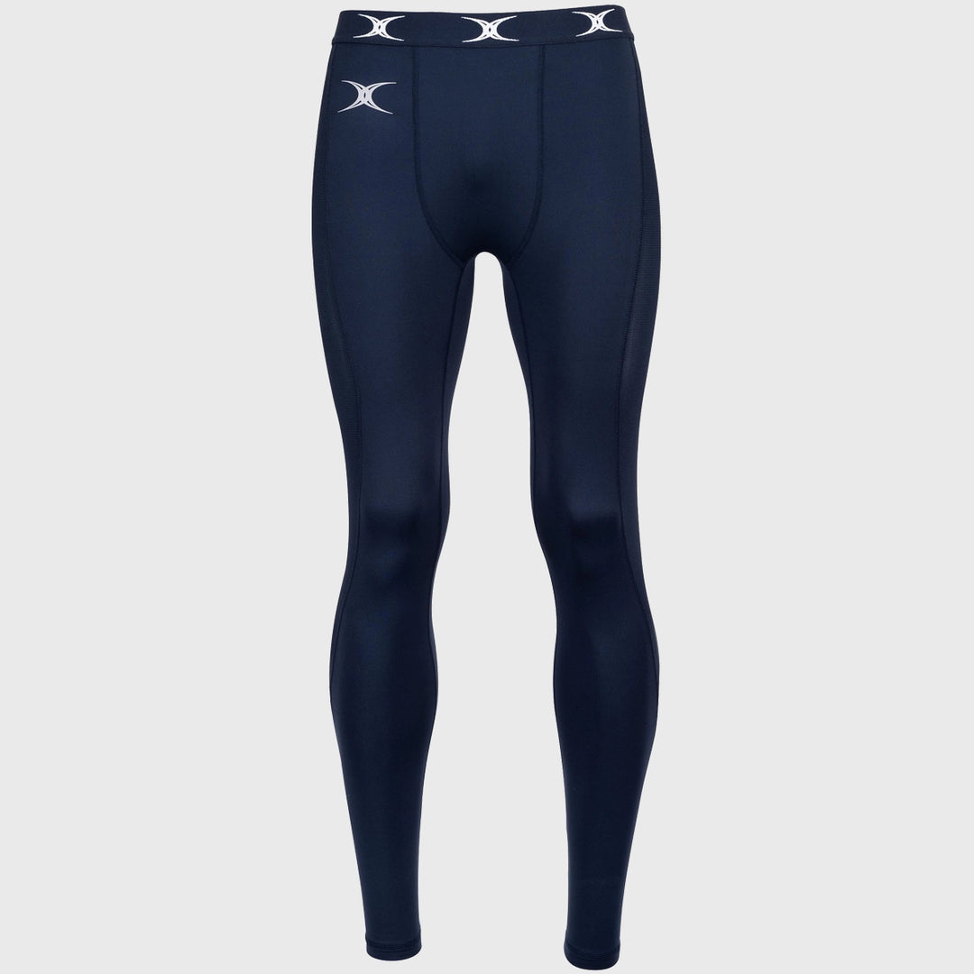 Gilbert Men's Atomic Baselayer Leggings Navy - Rugbystuff.com