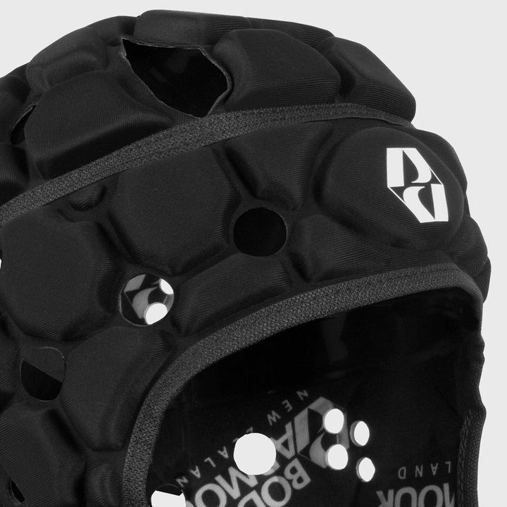 Body Armour Ventilator Rugby Headguard Black - Rugbystuff.com