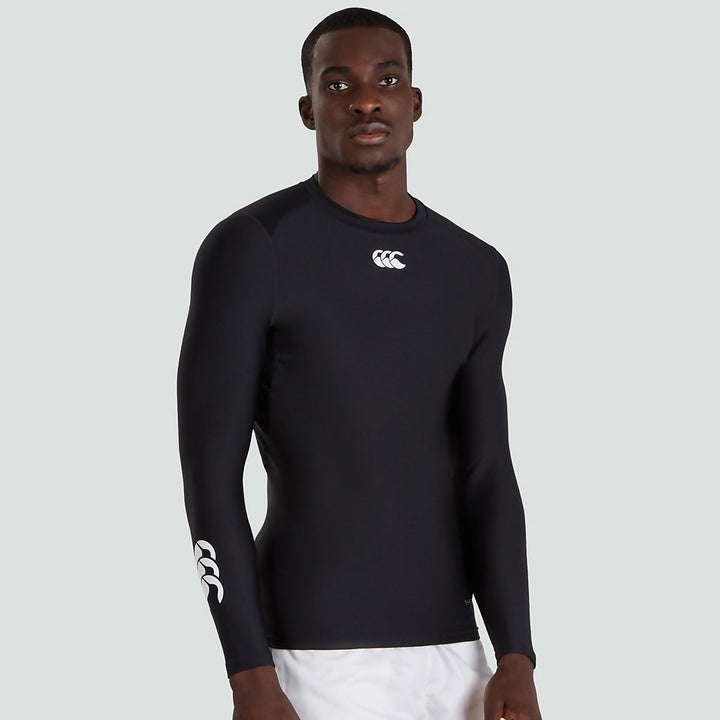 Canterbury Men's Thermoreg Baselayer Long Sleeve Black - Rugbystuff.com