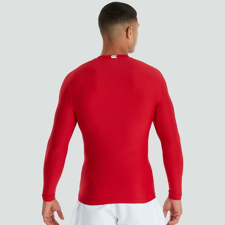 Canterbury Men's Thermoreg Baselayer Long Sleeve Red - Rugbystuff.com