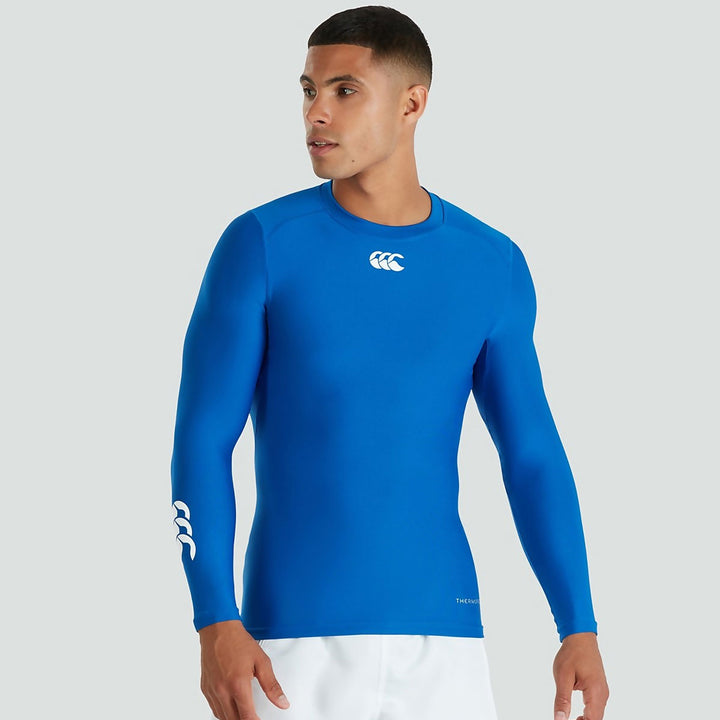 Canterbury Men's Thermoreg Baselayer Long Sleeve Olympian Blue - Rugbystuff.com