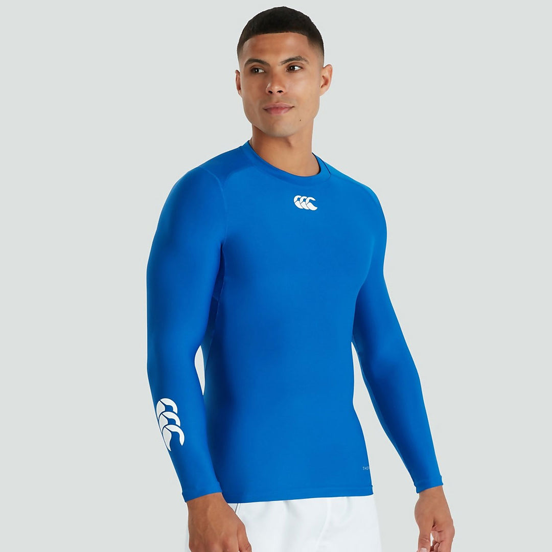 Canterbury Men's Thermoreg Baselayer Long Sleeve Olympian Blue - Rugbystuff.com