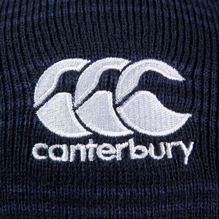 Canterbury Stripe Beanie Hat Navy - Rugbystuff.com