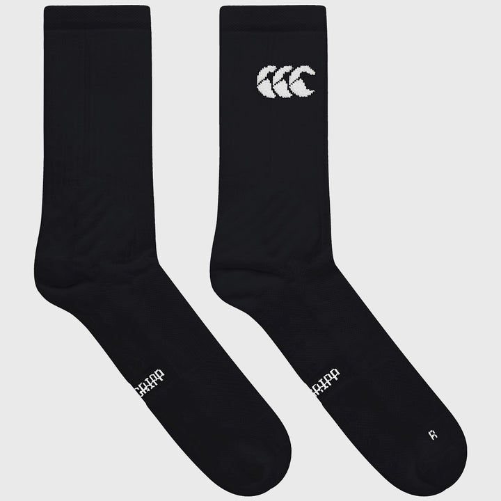 Canterbury Mid Calf Grip Socks Black - Rugbystuff.com