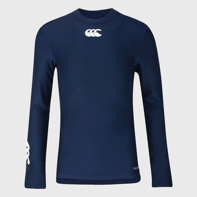 Canterbury Kid's Thermoreg Baselayer Long Sleeve Navy - Rugbystuff.com