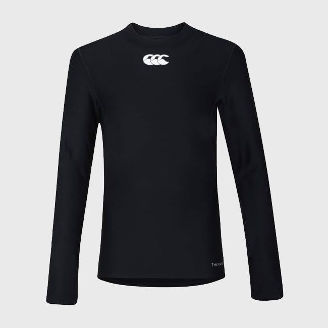 Canterbury Kid's Thermoreg Baselayer Long Sleeve Black - Rugbystuff.com