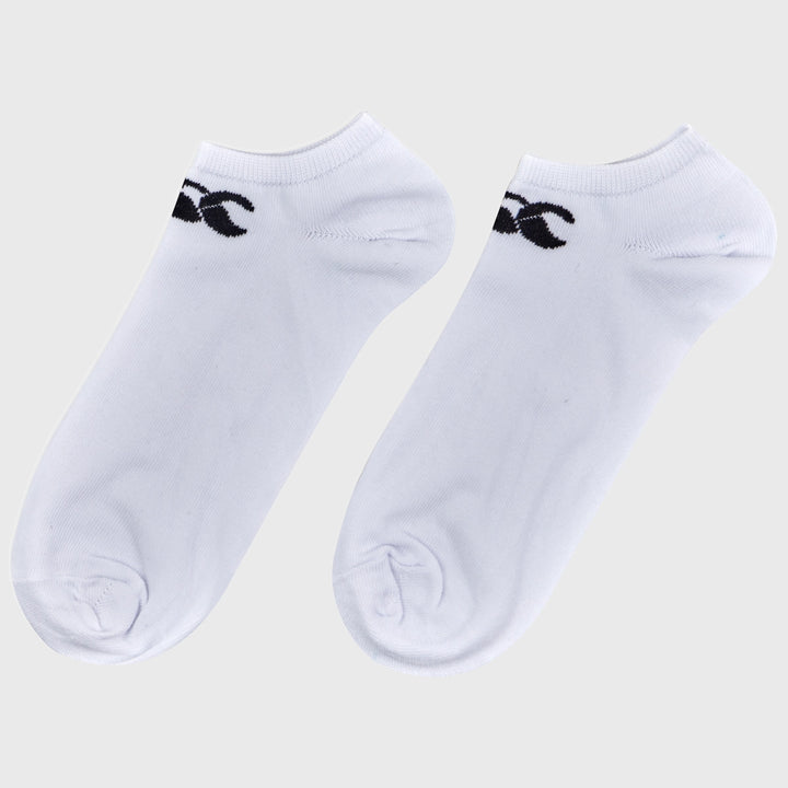 Canterbury Trainer Liner Socks 3 Pack White/Black - Rugbystuff.com