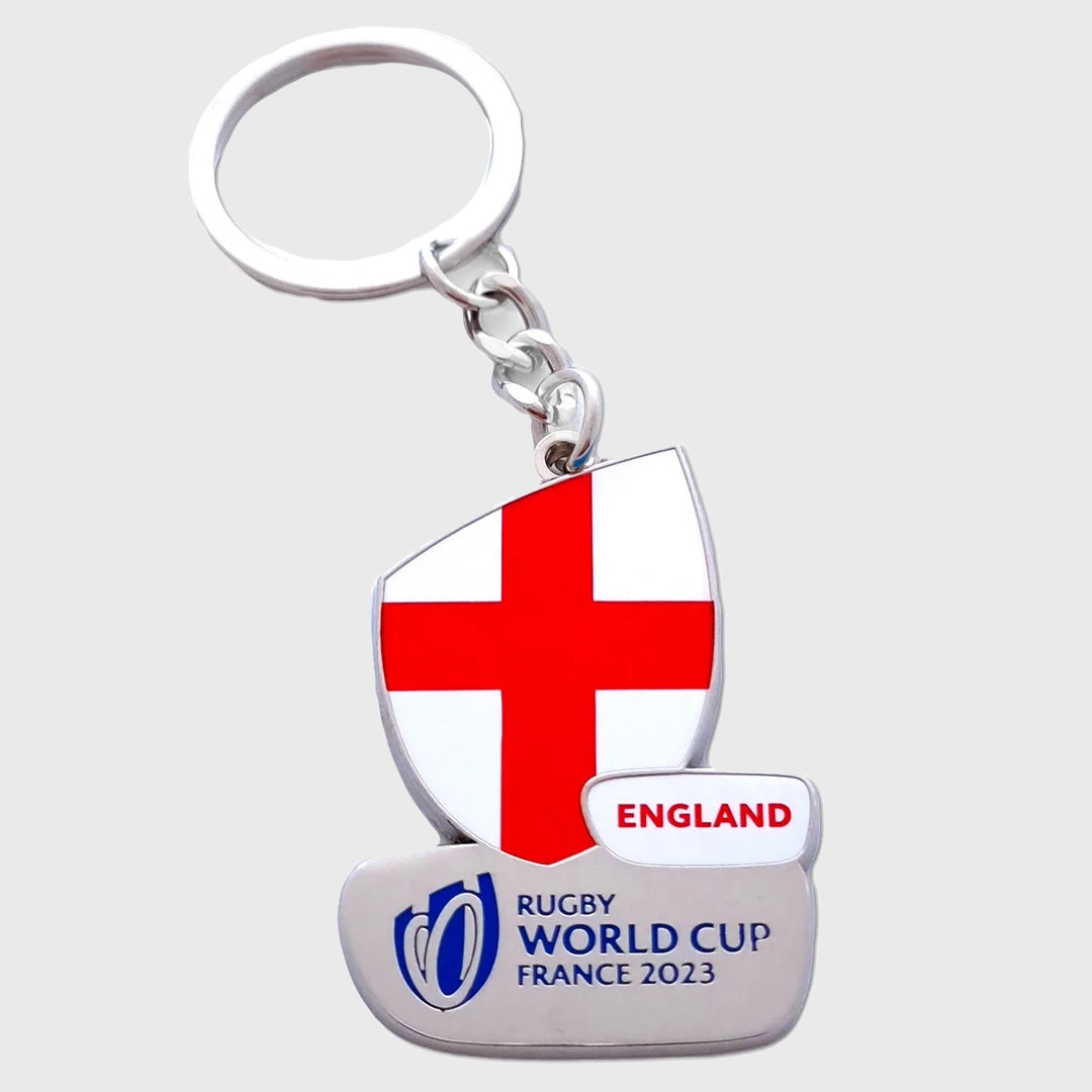 Official Rugby World Cup 2023 England Flag Keyring - Rugbystuff.com