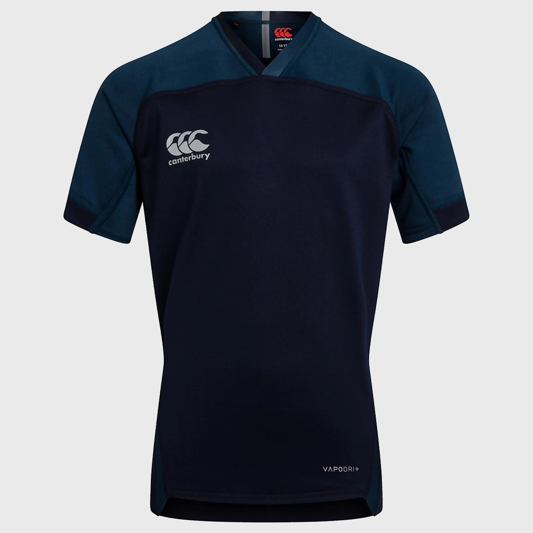 Canterbury Kid's Evader Rugby Training Jersey Navy - Rugbystuff.com