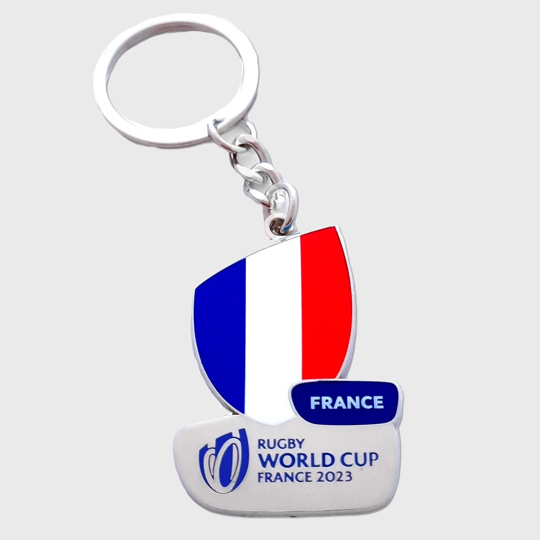 Official Rugby World Cup 2023 France Flag Keyring - Rugbystuff.com