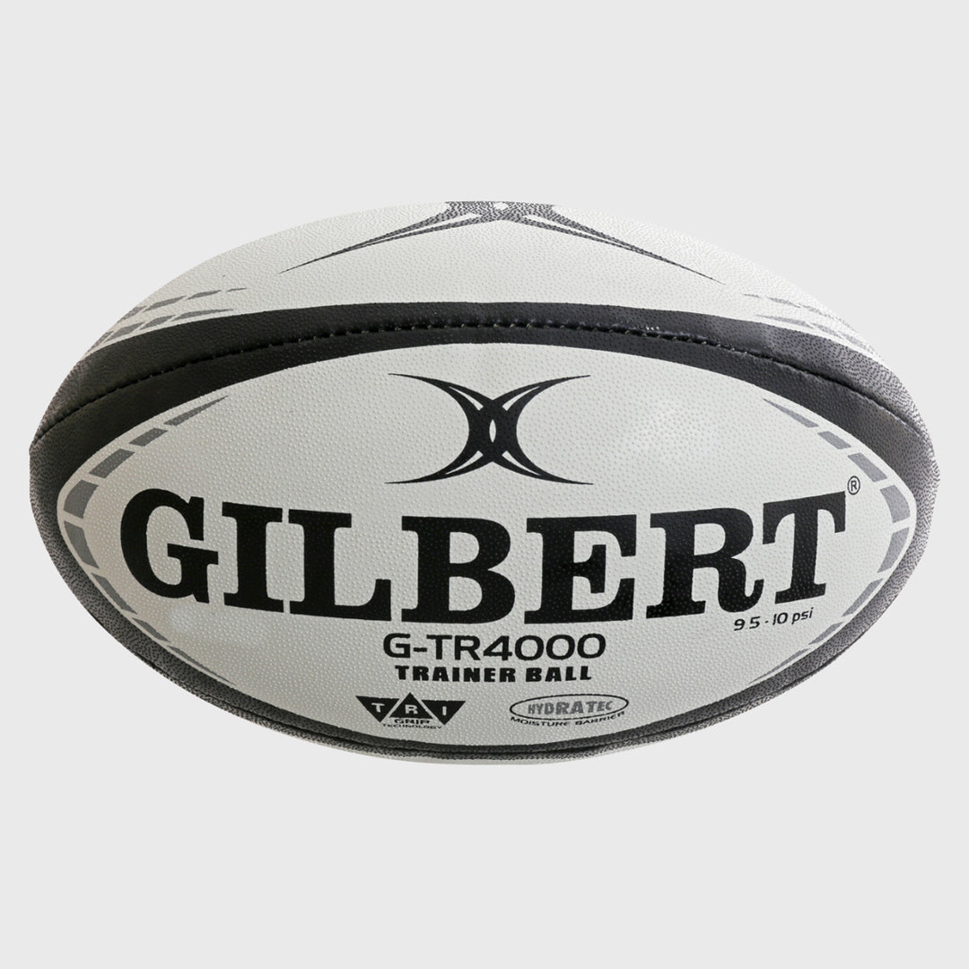 Gilbert G-TR4000 Training Rugby Ball Black Size 4 - Rugbystuff.com