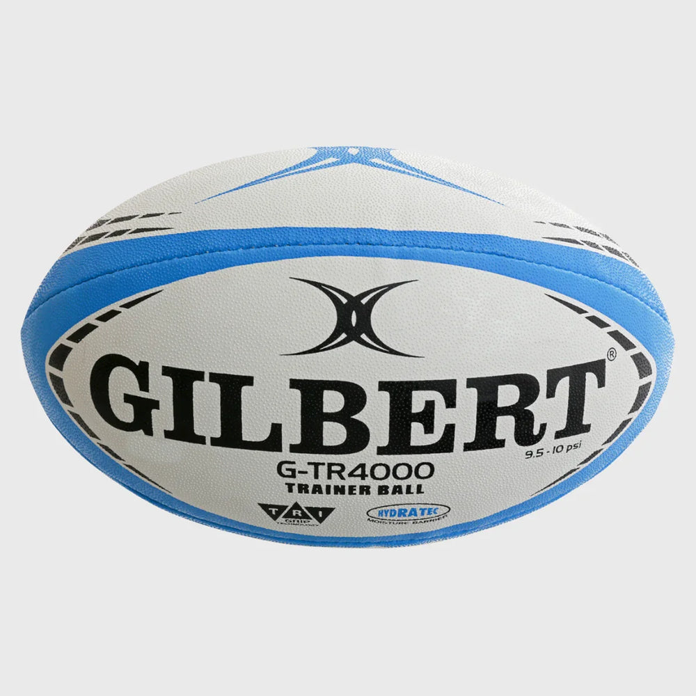 Gilbert G-TR4000 Training Rugby Ball Sky Blue Size 4 - Rugbystuff.com