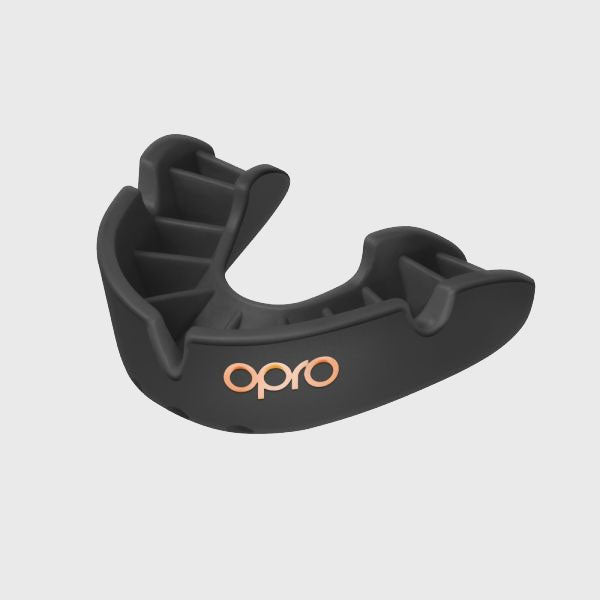 Opro Bronze Gen4 Mouthguard Black - Rugbystuff.com