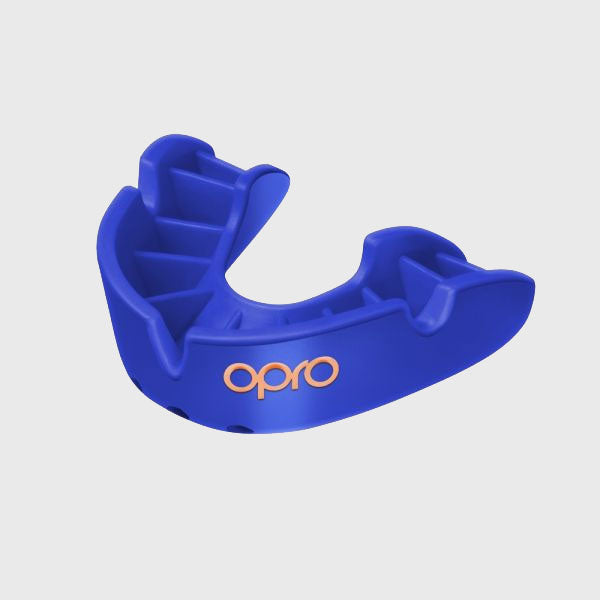 Opro Bronze Gen4 Mouthguard Blue - Rugbystuff.com