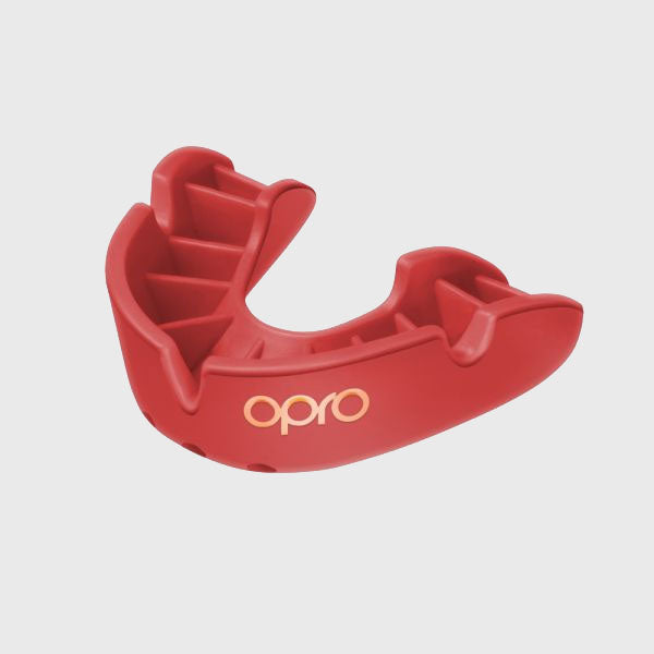 Opro Bronze Gen4 Mouthguard Red - Rugbystuff.com