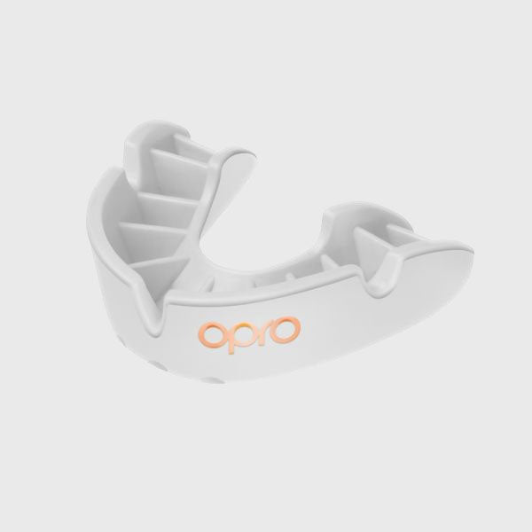 Opro Bronze Gen4 Mouthguard White - Rugbystuff.com