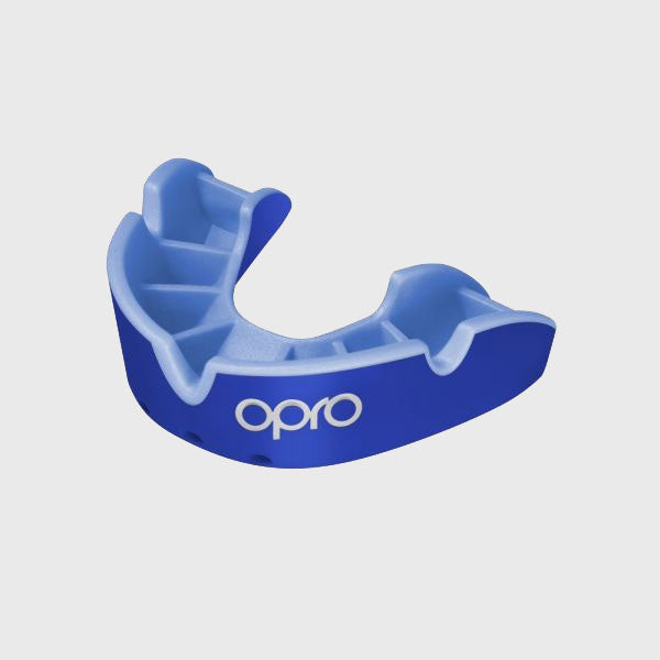 Opro Silver Gen4 Mouthguard Navy/Light Blue - Rugbystuff.com